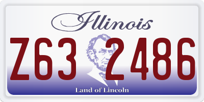 IL license plate Z632486