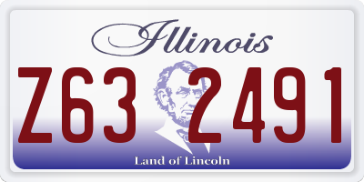 IL license plate Z632491