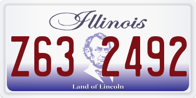 IL license plate Z632492