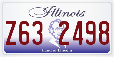 IL license plate Z632498