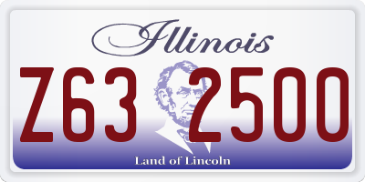 IL license plate Z632500