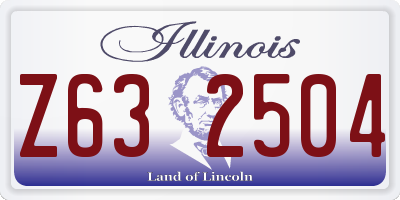 IL license plate Z632504