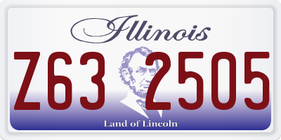 IL license plate Z632505