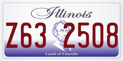 IL license plate Z632508