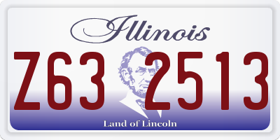 IL license plate Z632513