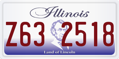 IL license plate Z632518