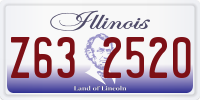 IL license plate Z632520