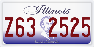 IL license plate Z632525