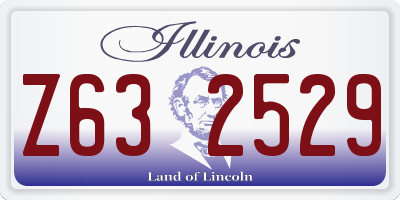 IL license plate Z632529