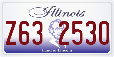IL license plate Z632530