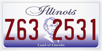 IL license plate Z632531