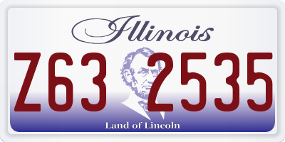 IL license plate Z632535