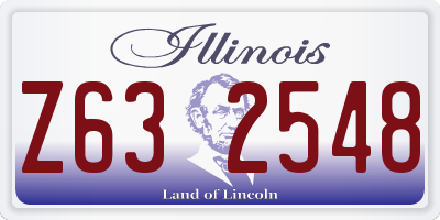 IL license plate Z632548