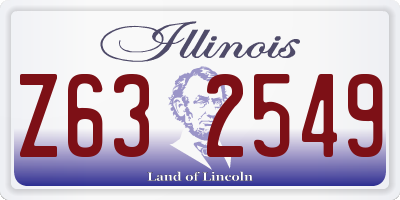IL license plate Z632549