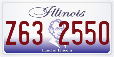 IL license plate Z632550