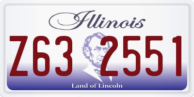 IL license plate Z632551