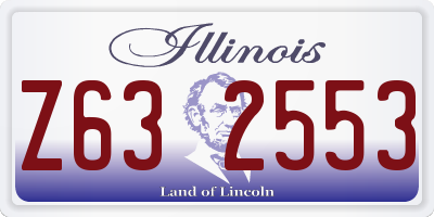 IL license plate Z632553