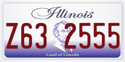 IL license plate Z632555