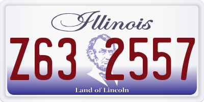 IL license plate Z632557