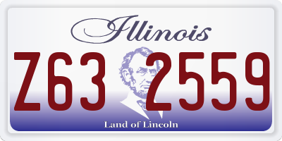 IL license plate Z632559