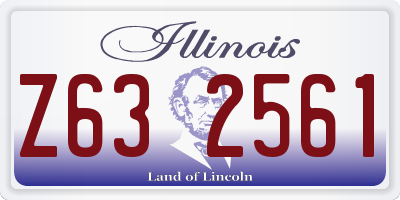 IL license plate Z632561