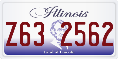 IL license plate Z632562