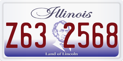 IL license plate Z632568
