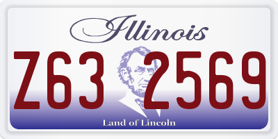 IL license plate Z632569