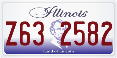 IL license plate Z632582