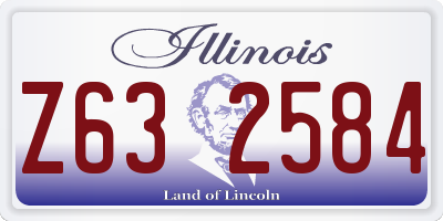 IL license plate Z632584