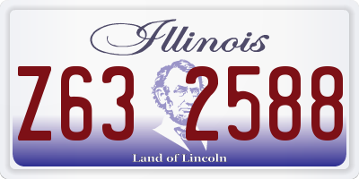 IL license plate Z632588