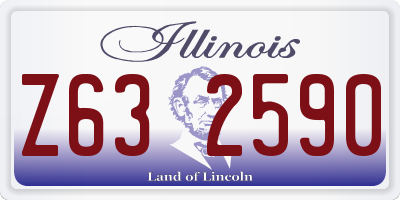 IL license plate Z632590