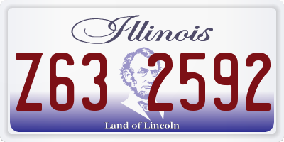 IL license plate Z632592