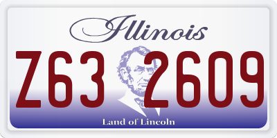 IL license plate Z632609