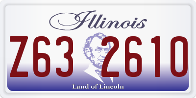 IL license plate Z632610