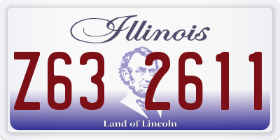 IL license plate Z632611