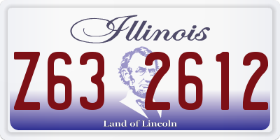IL license plate Z632612