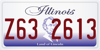 IL license plate Z632613