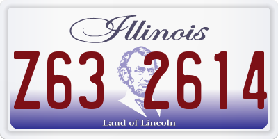 IL license plate Z632614