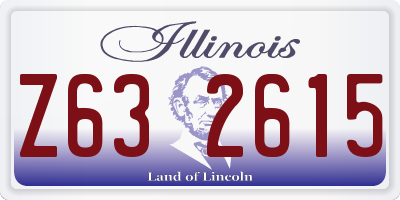 IL license plate Z632615
