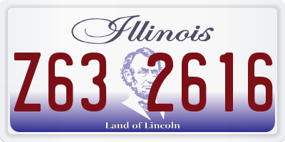 IL license plate Z632616