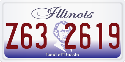 IL license plate Z632619