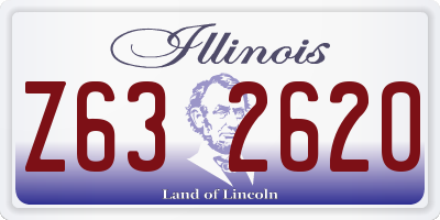 IL license plate Z632620