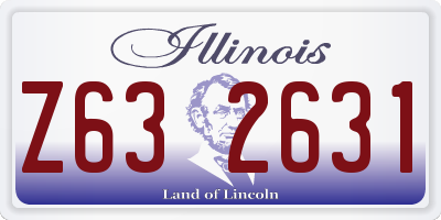 IL license plate Z632631
