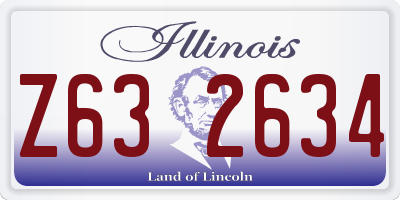 IL license plate Z632634