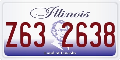 IL license plate Z632638