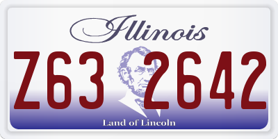 IL license plate Z632642