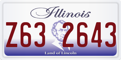 IL license plate Z632643