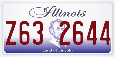 IL license plate Z632644