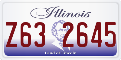 IL license plate Z632645